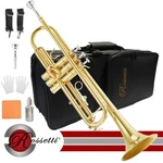 Rossetti 1142L-TR Key Of Bb Student Lacquer Trumpet With Case, Mouthpiece. Fixed Price $340.00.