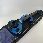 Stagg Evn 4/4 S-shaped Electric Violin Metallic Blue + Case, Bow, Cord & Strings. Fixed Price $224.77.