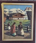 Alfons Walde Winter Tyrol Mountain Spring Around 1933 Oil Painting, Cardboard, Copy Geiger. Fixed Price $577.56.