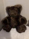 Real Teddy Bear Brown With Bow Handmade By Robert Scott Furrier Soft Nwot. Fixed Price $69.99.