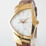 Hamilton Ventura H24301511/H243010 Quartz White Dial Gold Case 32 Mm Box. Fixed Price $499.00.