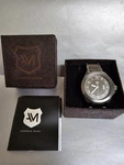 Andrew Marc Heritage Roadside Watch In Gunmetal New With Box Unisex. Fixed Price $59.00.