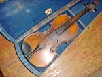 Antique Labeled Stentor Violin 19TH One Piece Tiger Maple Back. Fixed Price $3150.00.