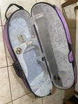 Bobelock B1047PLS-2-PUGY Puffy Half-moon Violin Case 3/4 Purple/gray. Fixed Price $80.00.