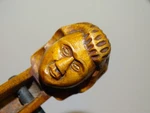 4/4 Violin Labelled Joannes Georgius Helmer (nr. 505) - With Figural Head. Fixed Price $500.00.