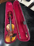 Heimer HV006-4/4 Acoustic Violin Brown Varnish Handmade W/ Bow Case Chinrest. Fixed Price $120.00.
