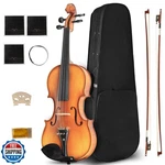 Ceciliec Acoustic Violin For Beginners, CVN-500 Solidwood Ebony. Fixed Price $110.99.