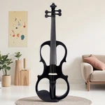 4/4 Full Size Silent Electric Beginner Violin Set - Headphones & Black Finish. Fixed Price $75.00.