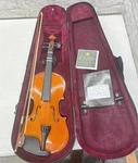 Mendini By Cecilio Solid Wood Violin With Case Needs Repaired. Fixed Price $34.99.