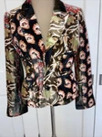 Kay Unger New York Blazer Jacket Women S 8 Velvet Brown & Crangerry. Fixed Price $34.99.