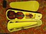 4/4 Acoustic Violin Brown Varnish Wood Chinrest W/ Case & 2 Bows Cecilio CVN-300. Fixed Price $70.99.