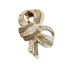 Vintage Rare Signed Derosa Bow Fur Clip (A2707). Fixed Price $360.00.