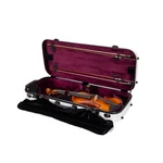 Crossrock Fiberglass Backpack Style Two 4/4 Full Size Violins Case White (.... Fixed Price $372.31.