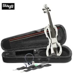 Stagg Evn X 4/4/WH White Electric Violin Package W/case, Headphones & More. Fixed Price $289.99.