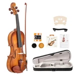 Glarry 4/4 Natural Violin W/ Case+bow+rosin+shoulder Rest+tuner Redwood Accessor. Fixed Price $46.45.