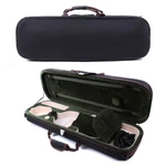 Canvas Violin Box 4/4 Full Size Wooden Oblong Case With Soft Padding. Fixed Price $89.00.