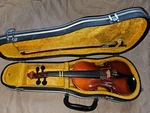Suzuki NO.8 Size 1/8 Violin, Japan 1980, Very Good, With Cosmetic Wear. Fixed Price $249.00.
