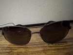 Karl Lagerfeld KL102S Gold Half Rim Sunglasses Comes W Armani Case. Fixed Price $39.00.