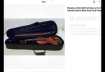 Palatino Vn 450 4/4 Violin With Case Bow Handcrafted. Fixed Price $275.00.
