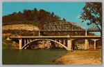 Twin Bridges Over Swan Creek At Shadow Rock Bluff Forsyth Missouri Postcard. Fixed Price $6.25.