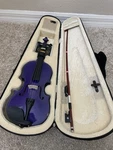 Mendini By Cecilio 1/4 Size Student Violin Outfit Purple W/ Case & Bow. Fixed Price $44.99.