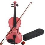 4/4 Size Acoustic Fit Adults Violin Basswood Fiddle With Case Bow Rosin Pink. Fixed Price $36.99.