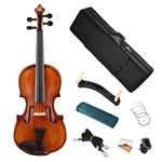 Xcceries 4/4 Solid Wood Full Size Violin With Case & Bow Shoulder Rest Kit. Fixed Price $24.90.