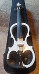 Cecilio 4/4 (full Size) Silent Electric Violin Sleek Metallic White Finish.. Fixed Price $80.00.