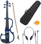 Cecilio 4/4CEVN-2BL Solid Wood Blue Metallic Electric/silent Violin W/ Ebony. Fixed Price $66.99.