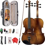 Vangoa 4/4 Full Set Size, Fiddle Acoustic Violins Kit Hard Case. Fixed Price $169.00.