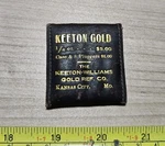 Vtg Keeton Williams Gold Ref. Co Kansas City Advertising Leather Kit Case. Fixed Price $19.99.