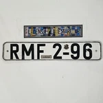 Rare 1980'S Former East Germany License Plate European Grobenain Tag Rmf 2-96. Fixed Price $34.99.