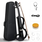 Electric 4/4 Silent Violins Solid Wood Ebony Parts With Case Bow. Fixed Price $59.99.