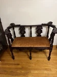 Antique 19-CENTURY Italian Renaissance Hand-carved Upholstered Setee, Sofa. Fixed Price $1120.00.
