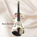 Rose White Electric Acoustic Violin Outfit 4/4 W/ Mechanical Pegs. Fixed Price $1143.10.