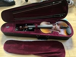 Mendini 4/4MV200+SR+TN7+FB1 Solid Wood Violin. Fixed Price $75.00.