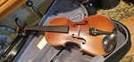 1/10 Size Violin Outfit With Case & Bow Beautiful Finish Stentor Body Length 9". Fixed Price $142.50.