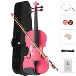 1/2 Size Pink Acoustic Violin Set With Case Bow Rosin High Quality. Fixed Price $38.99.