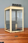 Vintage Schuler's Potato Chip Store Counter Display Case Glass Metal Cabinet. Fixed Price $599.99.