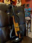 Geneva 4/4 Electric Violin New Natural. Fixed Price $325.00.