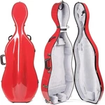 Bobelock 2000W Fiberglass Red Exterior/gray Interior 4/4 Cello Case With Wheels. Fixed Price $603.50.