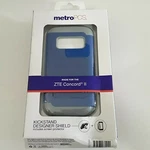 Metropcs Zte Concord 2 Phone Case + Kickstand Designer Shield & Screen Protector. Fixed Price $7.00.