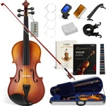 4/4 Acoustic Violin Starter Kit Full Size Beginner Solid Wood Matte Fiddle W/ Ca. Fixed Price $166.49.