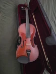 Giuliano Violins Acoustic 4/4 Varnish Brown 4-STRING W/ Bow, Case. Fixed Price $50.00.