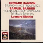 Howard Hanson: Symphony No. 2; Samuel Barber: Violin Concerto (cd, OCT-1990, Emi. Fixed Price $9.35.