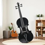 4/4 Full Size Beginner Acoustic Violin Set - Shoulder Rest Strings Black. Fixed Price $69.99.