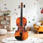 1/2 Size Kids Beginner Acoustic Violin Set - Tuner, Shoulder Rest & Antiqued. Fixed Price $68.99.