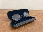Antique 1920S Children Windsor Spectacles, Round Black Celluloid Glasses & Case. Fixed Price $34.95.