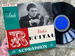 Josef Suk Recital - Supraphon Czechoslovakia 10", Violin, Very Rare, Ex. Fixed Price $34.03.