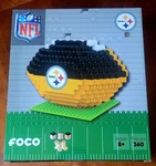 Foco Brxlz Pittsburgh Steelers Nfl Building Block Kit Football 704 Pcs New. Fixed Price $28.99.